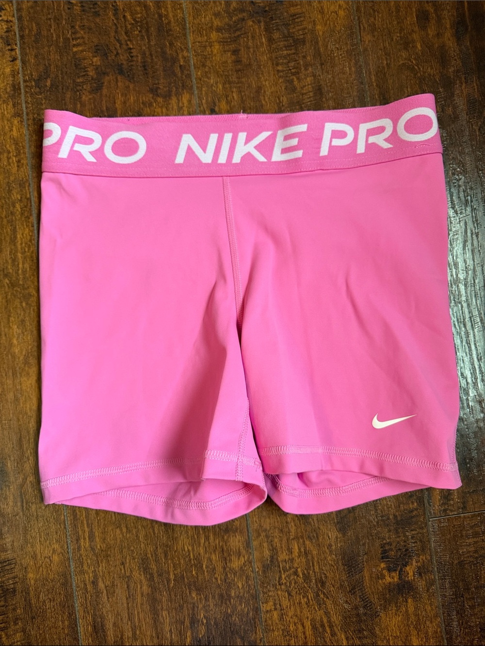 Nike Women's Pink Pro Compression Bike Shorts